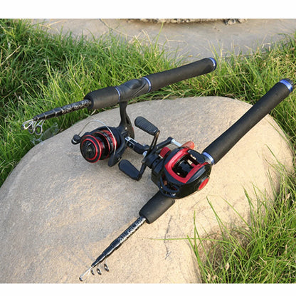 1.65M/1.8M/2.1M Length Spinning Rods Carbon Material Ultralight Weight Casting Fishing Rods Telescopic Design Spinning Type