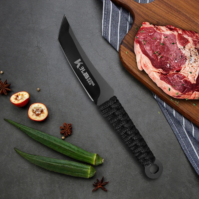 Hand Forged Blade Barbecue Boning Knife Cleaver Meat Chop Vegetable Kitchen Knives Slicing Fruit Fish Filleting Knife Chef Tools