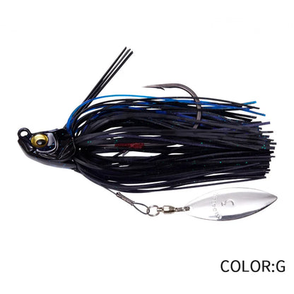 Spinner Bait Fishing Lure, Bass Jig Chatter Bait, Chatterbait Fishing Kit, Wobblers, Fishing Tackle, Spoon, 15g