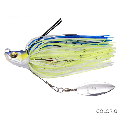 Spinner Bait Fishing Lure, Bass Jig Chatter Bait, Chatterbait Fishing Kit, Wobblers, Fishing Tackle, Spoon, 15g