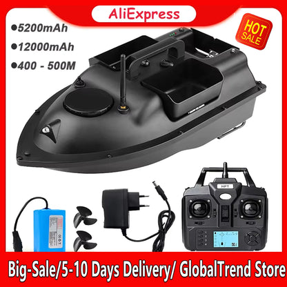 V18 GPS Fishing Bait Boat with 3 Bait Containers Wireless Bait Boat with Automatic Return Function 400 - 500M Remote Range