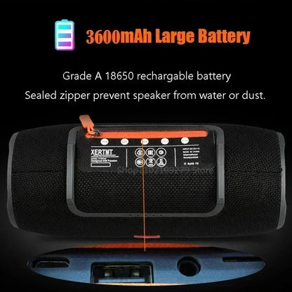 3600mAh 40W TWS Bluetooth Speaker Waterproof Portable PC column bass Music Player Subwoofer Boombox with BT AUX TF usb
