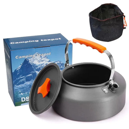 Camping Water Kettle Lightweight Aluminium Alloy Teapot for Outdoor Tourism Cookware Travel Hiking Picnic Tableware