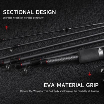 Professional Carbon Fiber Fishing Lure Rod 2.1/2.4/2.7M Ultra Light Spinning Casting Rod for Bass Pike Fishing Tackle Accessory