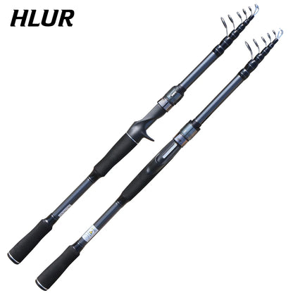 SIECHI Telescopic Fishing Rod 24T Carbon Fiber 1.8M-3.0M Travel Spinning Rods Lure Weight 3-18g 6-27g Solid Tip Rods